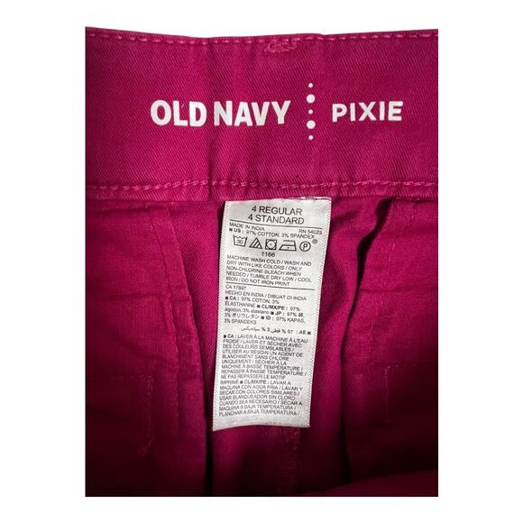 Old Navy Pixie Chino Shorts Cotton Neutral Basic Everyday Casual Preppy 4 - Picture 2 of 3